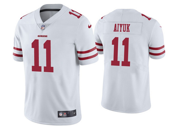 Men's San Francisco 49ers #11 Brandon Aiyuk White Vapor Untouchable Limited Stitched Jersey